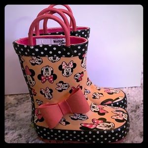 Western chief Minnie Mouse toddler rain boots